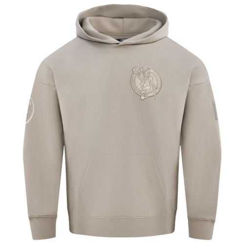  - Pro Standard CELTICS NEUTRAL DROP SHOULDER FLC PO HOODIE - Taupe