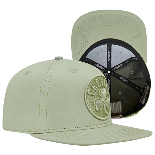 Shop Pro Standard Mens Boston Celtics  Celtics Wool Logo Snapback Hat In Moss/moss