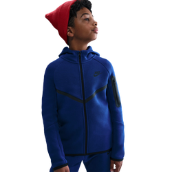 Boys' Grade School - Nike Tech Fleece Full-Zip - Deep Royal Blue/Black