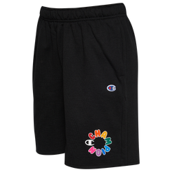 Women's - Champion Rainbow Bubble Powerblend Shorts - Black