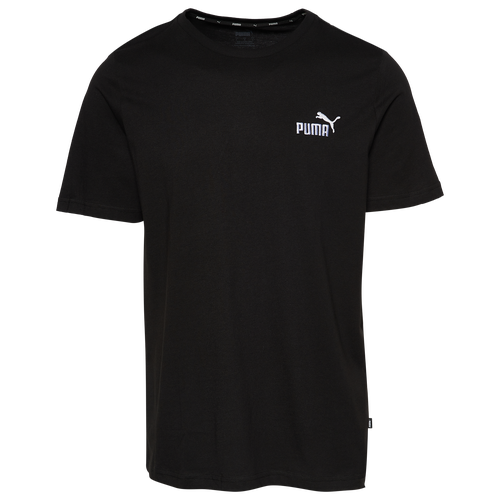 

PUMA Mens PUMA Essential LC Logo T-Shirt - Mens Black/White Size S