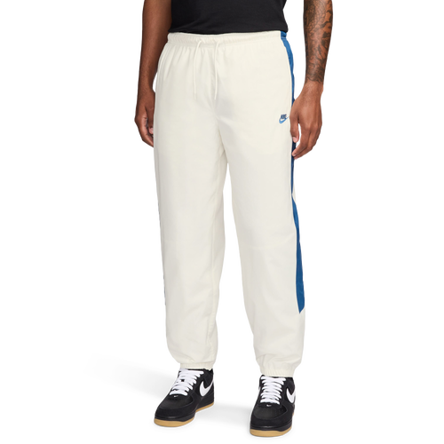 Nike Men's NSW Windrunner Pants - Size L - White/Blue