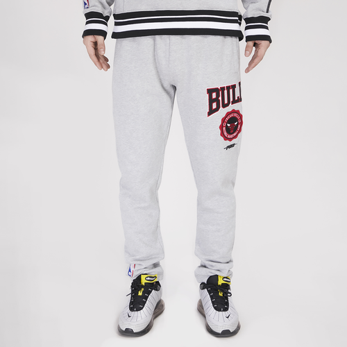 Pro Standard Mens  Bulls Crest Emblem Rib Fleece Sweatpants In Grey/gray