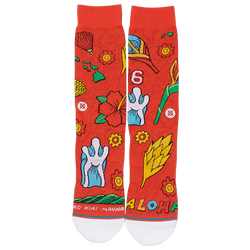 Unisex - Stance Kolten Crew Socks - Red/Multi