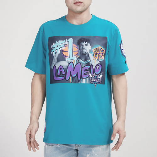 

Pro Standard Mens Lamelo Ball Pro Standard Hornets Yearbook T-Shirt - Mens Teal Size S