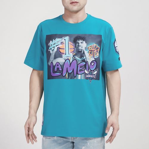 

Pro Standard Mens Lamelo Ball Pro Standard Hornets Yearbook T-Shirt - Mens Teal Size XL