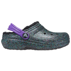 Girls' Toddler - Crocs Classic Lined Clogs - Black/Multicolor