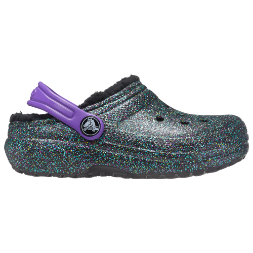 

Girls Crocs Crocs Classic Lined Clogs - Girls' Toddler Shoe Black/Multicolor Size 05.0
