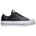 Black/White- Leather