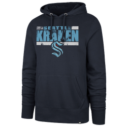 Men's - 47 Brand Kraken Black Line Headline Hoodie - Fall Navy
