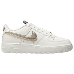 Girls' Grade School - Nike Air Force 1 LV8 - Silver/Tan