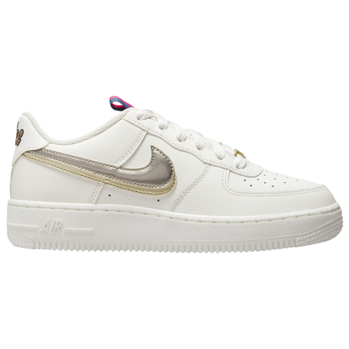 

Girls Nike Nike AF1 LV8 - Girls' Grade School Basketball Shoe Tan/Silver Size 07.0