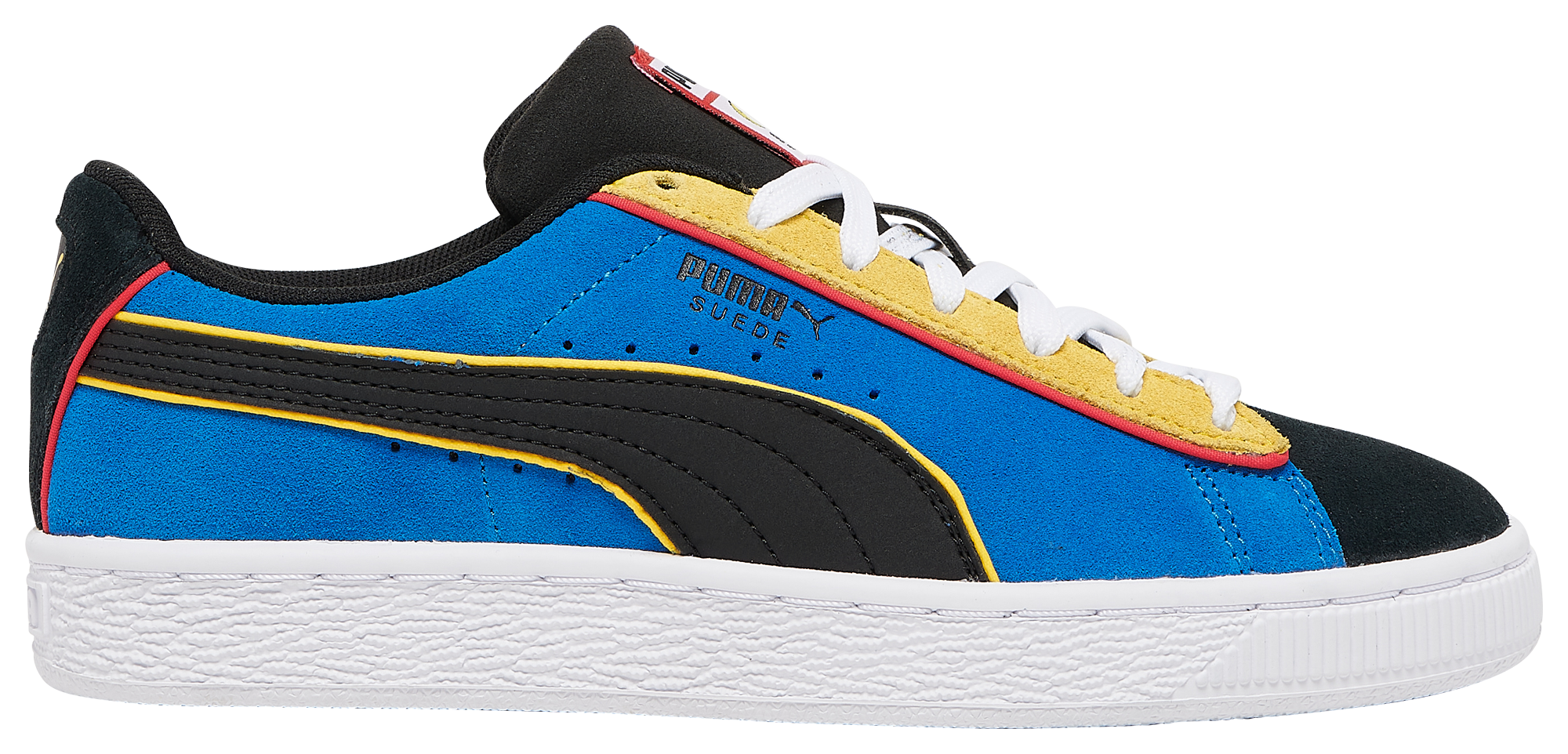 Puma suede bleu clearance jaune