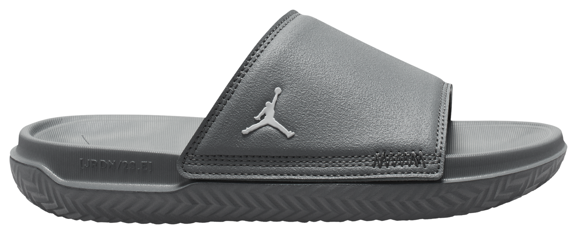 gray jordan slides