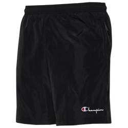Men's - Champion Nylon Warm Up Shorts - Black/White