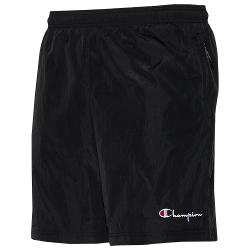 

Champion Mens Champion Nylon Shorts - Mens Black/White Size M