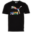 PUMA International Logo T-Shirt - Men's Black/Multi