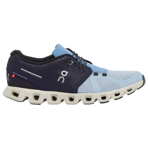 

On Mens On Cloud 5 - Mens Shoes Black/Blue Size 10.0