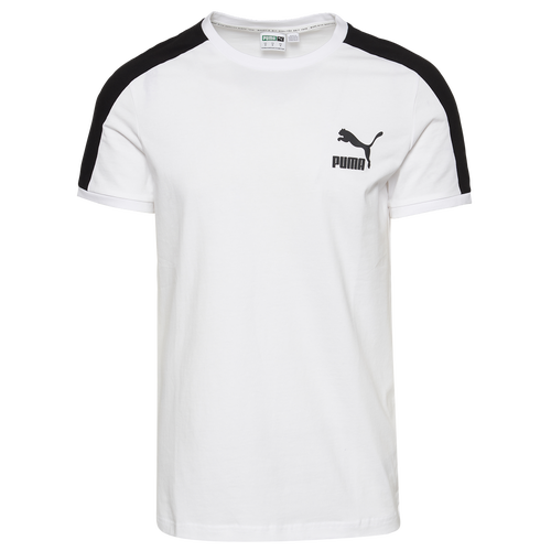 

PUMA Mens PUMA Iconic T7 T-Shirt - Mens Puma White/Black Size L