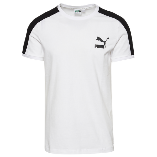 

PUMA Mens PUMA Iconic T7 T-Shirt - Mens Puma White/Black Size S