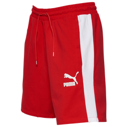 Men's - PUMA Iconic T7 Mesh Shorts - Red/White