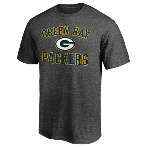 

Fanatics Mens Green Bay Packers Fanatics Packers Victory Arch T-Shirt - Mens Heather Charcoal Size 3XL