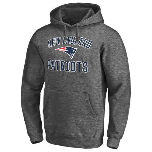 

Fanatics Mens New England Patriots Fanatics Patriots Victory Arch Pullover Hoodie - Mens Heather Charcoal Size XL