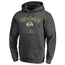 Fanatics Rams Victory Arch Pullover Hoodie - Men's Heather Charcoal