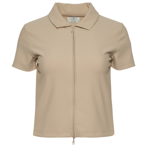  - Cozi Fitted Polo - Brown