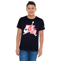 Boys' Grade School - Jordan Jumpman Classics HBR S/S T-Shirt - Black/White/Gym Red