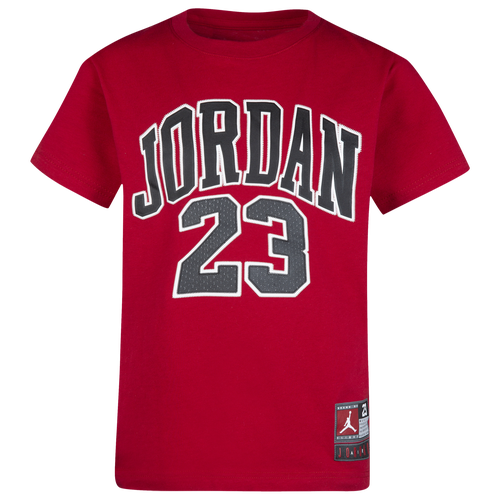 

Jordan Boys Jordan Practice Flight T-Shirt - Boys' Grade School Gym Red/Black Size L