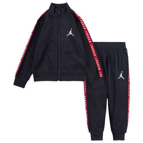 

Jordan Boys Jordan Jacket and Pants Set - Boys' Toddler White/Black Size 2T