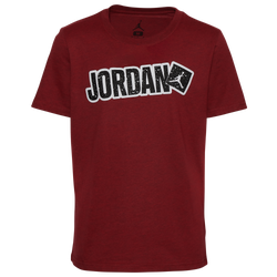 Boys' Grade School - Jordan Sticker T-Shirt 1 - Black/Red