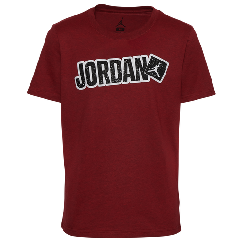 BOYS - Jordan Sticker T-Shirt 1 - Black/Red