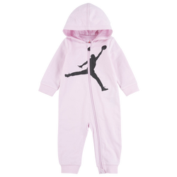 Girls' Infant - Jordan Jumpman Hooded Coverall - Pink Foam/White