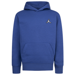 Boys' Grade School - Jordan Essentials Pullover Hoodie - White/Blue