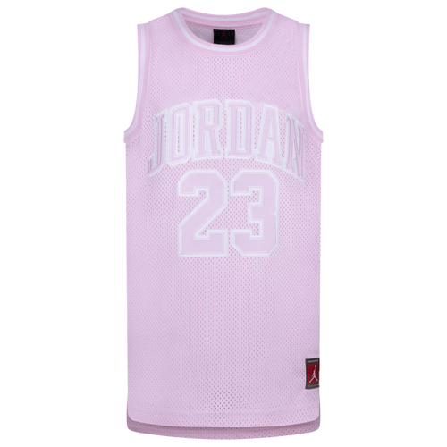 

Jordan Girls Jordan 23 Jersey - Girls' Grade School Pink/Black Size M