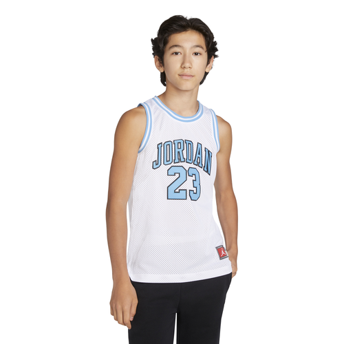

Boys Jordan Jordan 23 Jersey - Boys' Grade School White/Blue Size S