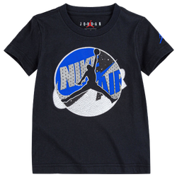 Boys' Toddler - Jordan Jumpman Patched T-Shirt - Black/Blue