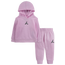 Jordan Essentials Fleece Set - Girls' Preschool Pink Foam/White