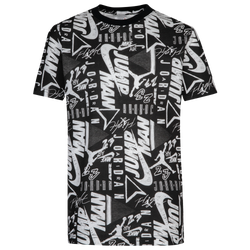 Boys' Grade School - Jordan Brand AOP T-Shirt - Black/White