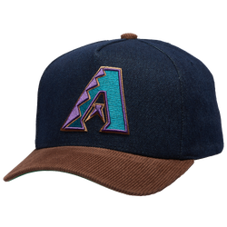 Adult - Mitchell & Ness Diamondbacks Denim Cord Pro Pinch Cap - Navy/Brown