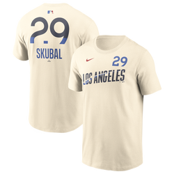 Men's - Nike MLB Los Angeles Dodgers Name and Number SS T - Natural