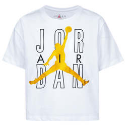 Girls' Grade School - Jordan Air Shine T-Shirt - White/Black