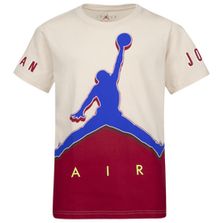 Boys' Preschool - Jordan Jumpman Wild Utility T-Shirt - Pearl White/Blue