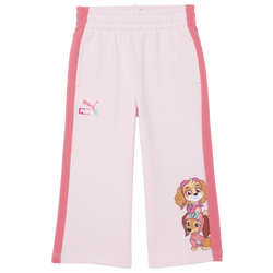 Girls' Toddler - PUMA Paw Patrol Fleece Pants - Pink/Pink