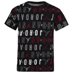 Boys' Grade School - Jordan Jumpman AOP T-Shirt - Black/White