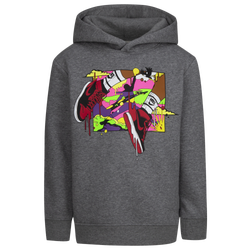 Boys' Preschool - Jordan Jumpman DNA Paint Pullover - Carbon Heather/Black