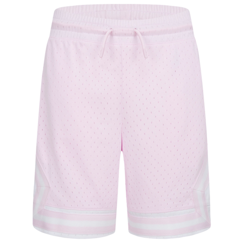 

Girls Jordan Jordan Air Diamond Shorts - Girls' Grade School Pink/White Size S