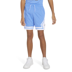 Boys' Grade School - Jordan Air Diamond Shorts - Carolina/White